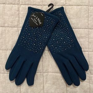 NWT Deep Teal Fleece-lined Texting Gloves